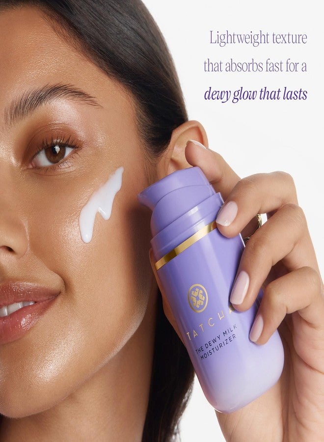 TATCHA The Dewy Milk Moisturizer, Travel-Sized | Mini Lightweight Face Cream - Oil-Balancing Hydration for Bouncy Skin & a Lasting Dewy Glow for Combo to Oily Skin | 15 ml/ 0.5 fl. oz. - Image 2
